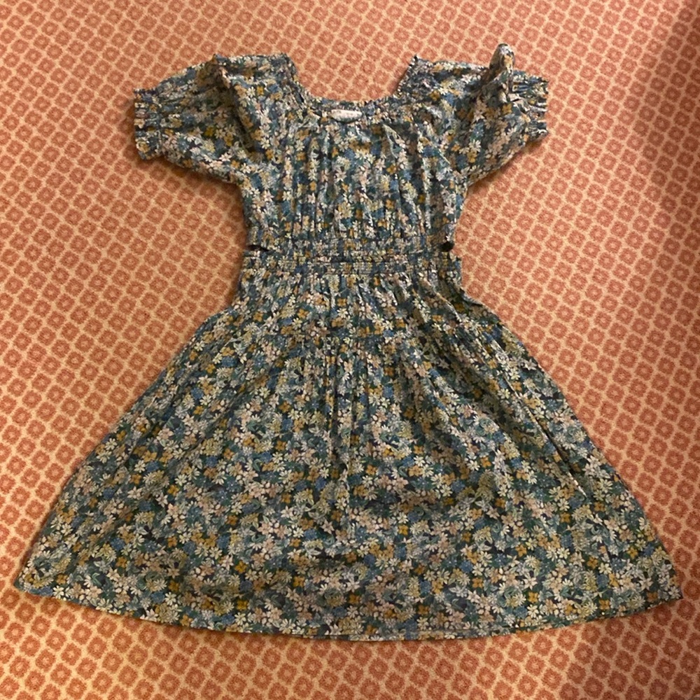 Zara floral cutout dress